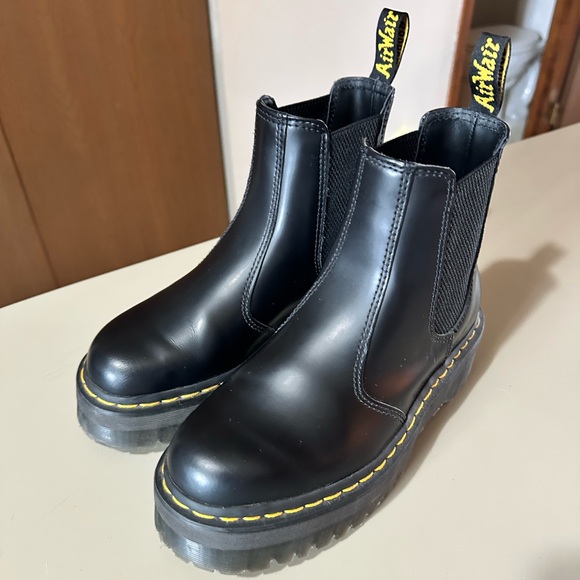 Dr. Martens Black Leather Ankle Boots - Picture 1 of 6